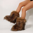 thumbnail image 3 of Stylish Winter Boots for Women, Faux Fur Mid-Calf Snow Booties, 3 of 5
