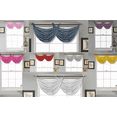 thumbnail image 2 of 1 Semisheer faux Silk Shiny Waterfall Window Grommet Top Swag Valance 55"X24"V24, 2 of 2