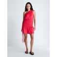 thumbnail image 3 of Scoop Women's and Women's Plus Smocked Ruffle Mini Dress, Sizes XS-4X, 3 of 6