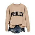 thumbnail image 4 of EHQJNJ Chandails en Molleton d'Automne pour Femmes 2024 Mode Décontractée Manches Longues Col Rond Chandails en Molleton Imprimés Pull Sans Capuche Chandails en Molleton Surdimensionnés pour Femmes Coupe Ample, 4 of 8