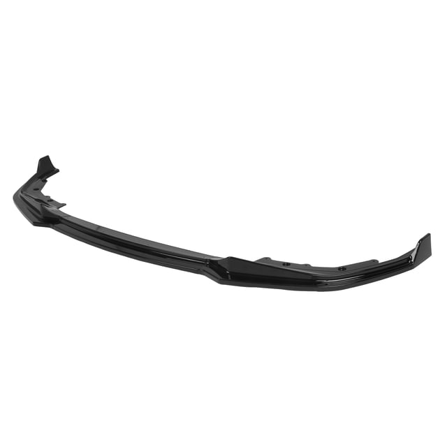 Alerón de labio para automóvil, 3 piezas, parachoques delantero de automóvil, alerón de labio negro brillante, alerón delantero, labio multifuncional
