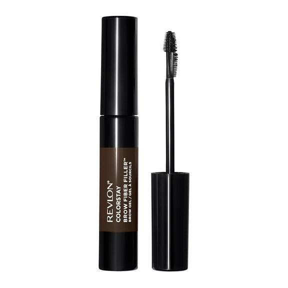 Revlon ColorStay Brow Fiber Filler, Waterproof Eyebrow Enhancer Gel, 305 Dark Brown