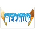 thumbnail image 1 of SignMission B-60 Helado19 Bannière Simple Face Camion de Nourriture 60 Po. - Helado, 1 of 1