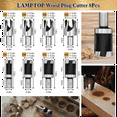 thumbnail image 3 of 28 Pcs Woodworking Chamfer Drilling Tools, Including Countersink Bit, Wood Plug Cutter Drill Bit Set, 3 of 6