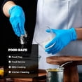 thumbnail image 3 of Blue Nitrile Exam Gloves, Powder-Free Disposable Gloves, 3 of 4