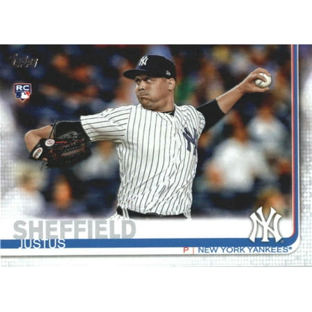 2019 Topps #306 Justus Sheffield New York Yankees Rookie Baseball Card -