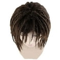 thumbnail image 3 of HPO Adult Women's Deluxe Short Dreadlock Synthetic Fiber Wig, Black, 3 of 11