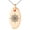 Rose, variant on Stainless Steel Nautical Chaim Compass Engraved Small Oval Charm Pendant Necklace