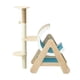 thumbnail image 4 of Marco de escalada de gato de madera Protector de muebles Decoración Juguetes interactivos Juguetes para gatos Rascador Artesanía Torre de actividades, 4 of 9