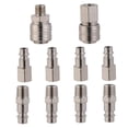 thumbnail image 4 of FUTUREORYY 10Pack Pneumatic Tool Connector Quick Coupling Silver Iron Pipeline Connection for Engineers, 4 of 8