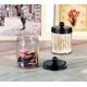 thumbnail image 2 of Timotech Set 4 Tarros para Hisopos de Vidrio 8oz, Botes Decorativos para Ba&ntilde;o con Tapas Acero Inoxidable, Organizadores Ba&ntilde;o, Frascos Decorativos, Recipientes Almacenamiento de C, 2 of 8