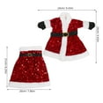 thumbnail image 3 of LOLIPPYY Christmas Wine Bottle Cover with Plush Sequin Santa Dress, Holiday Wine Bag for Christmas, New Year, Wedding Party Decor, 3 of 10