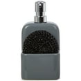 thumbnail image 5 of Mainstays Liquid Soap Pump with Sponge Caddy, Gray Ceramic, Single, Well Suited to Kitchen Organization and Accessibility, 5 of 9