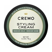 Cremo Barber Grade Hair Styling Cream, 3.4 oz