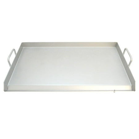 

Comal Thick Stainless Steel Griddle Flat Top Rectangular Grill Plancha Comal Heavy Duty 31.5 x17.5 x1.5