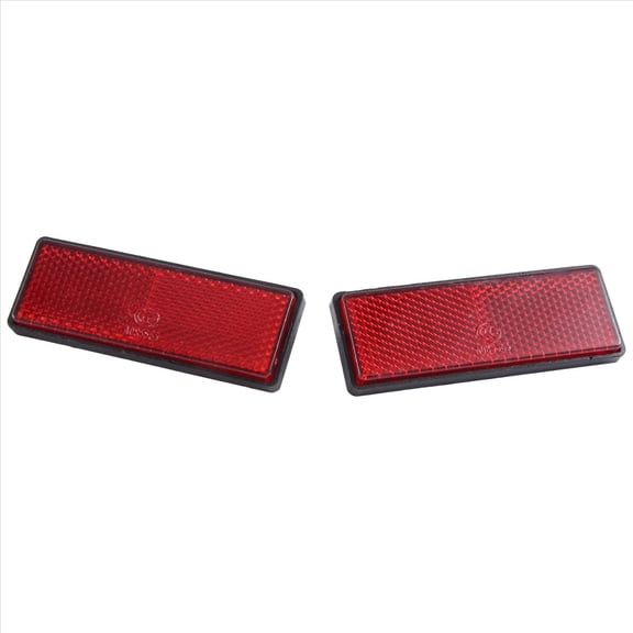 Qilidiba rectangle red Reflectors Universal For Motorcycles ATV Bikes Dirt Bikes