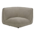 thumbnail image 2 of Moe's Home Collection Zeppelin Corner Chair Speckled Pumice Fabric Corner Chairs, 2 of 5