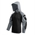 thumbnail image 4 of pstuiky manga larga para hombre, Camiseta deportiva de manga corta con cuello alto para hombre, color liso, para entrenamiento al aire libre salir tops s, 4 of 8