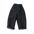 thumbnail image 3 of DOMELAY 1/6 Scale Wide Leg Pants 12 Inch Man Figure Trousers DIY Accessory, Dressing Up black, 3 of 8