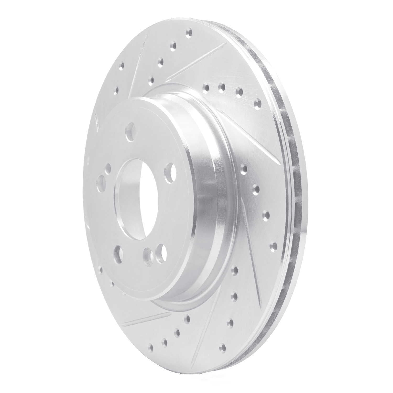 Dynamic Friction Company 631-63030L DFC Brake Rotor - Drilled And Slotted - Silver