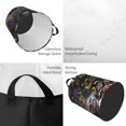 thumbnail image 4 of Cestas para ropa sucia Beetlejuice, bolsas plegables con asas, cesto de almacenamiento redondo plegable, 4 of 8