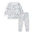 thumbnail image 1 of MIASHUI Kid DIY Hand Painted Homewear Set Boy Girl Pajama Sets Cute Funny Cartoon,White,5-6 Years, 1 of 7