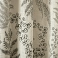 thumbnail image 3 of Lush Décor Botanical Dreams Window Panels Light Linen/Black Pair 42x84, 3 of 6