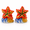 Starfish, variant on Red Ceramic Lobster Claw Salt & Pepper Shaker Set for Kitchen Decor and Daily Use