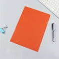 thumbnail image 1 of ZTTD 1 Pack Clear Document Folder Project Pockets, Clear Plastic Folders Sleeves, Documents Project Pockets,Plastic Document Folders Paper Poly Jacket Sleeves Folders Copy, A4 Letter Size, Orange, 1 of 7