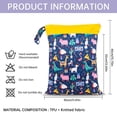 thumbnail image 3 of Pañales Impermeable Para Bebé, Bolsa De Pañales Reutilizable Con Doble Cremallera, Bolsa Húmeda, Bolsa Organizadora De Pañales, Bolsa Cambiadora Para Bebé seitruly HA042253-05, 3 of 6