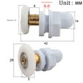 thumbnail image 1 of 4 X Rouleaux/roulettes de Porte de Douche 19, 23, 25, 27 Ou 29Mm Diamètre de Roue 29Mm, 1 of 4
