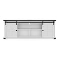 thumbnail image 2 of 70" TV Stand for 75 Inch TVs with Power Outlet,, Farmhouse Entertainment Center with Storage, Media Furniture 70 Inch TV Cabinet with Sliding Barn Door and Power Outlet, TV Console, 2 of 8