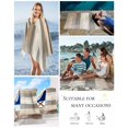 thumbnail image 5 of Brown Grey Beach Towels Oversized Super Absorbent, Abstract Neutral Textured Modern Minimalist Lightweight Bath Towel Quick Dry Sets For Bathroom/Pool/Rv Camping/Beach Play/Gym Room/Picnic 31"x62", 5 of 8