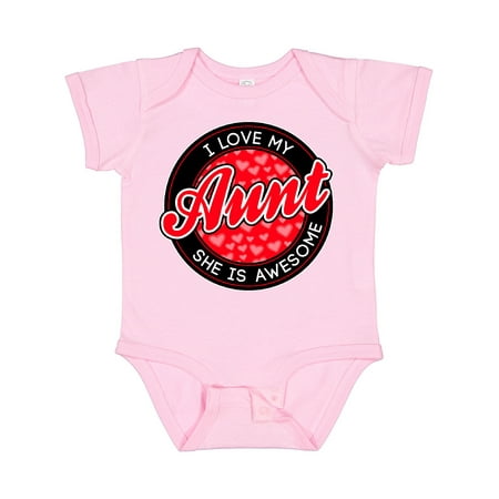 

Inktastic I Love My Aunt Boys or Girls Baby Bodysuit