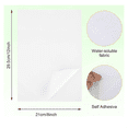 thumbnail image 3 of Stick & Embroidery Paper for Embroidery Dissolvable Embroidery Transfer for Transferring Embroidery Patterns 6PCS, 3 of 5