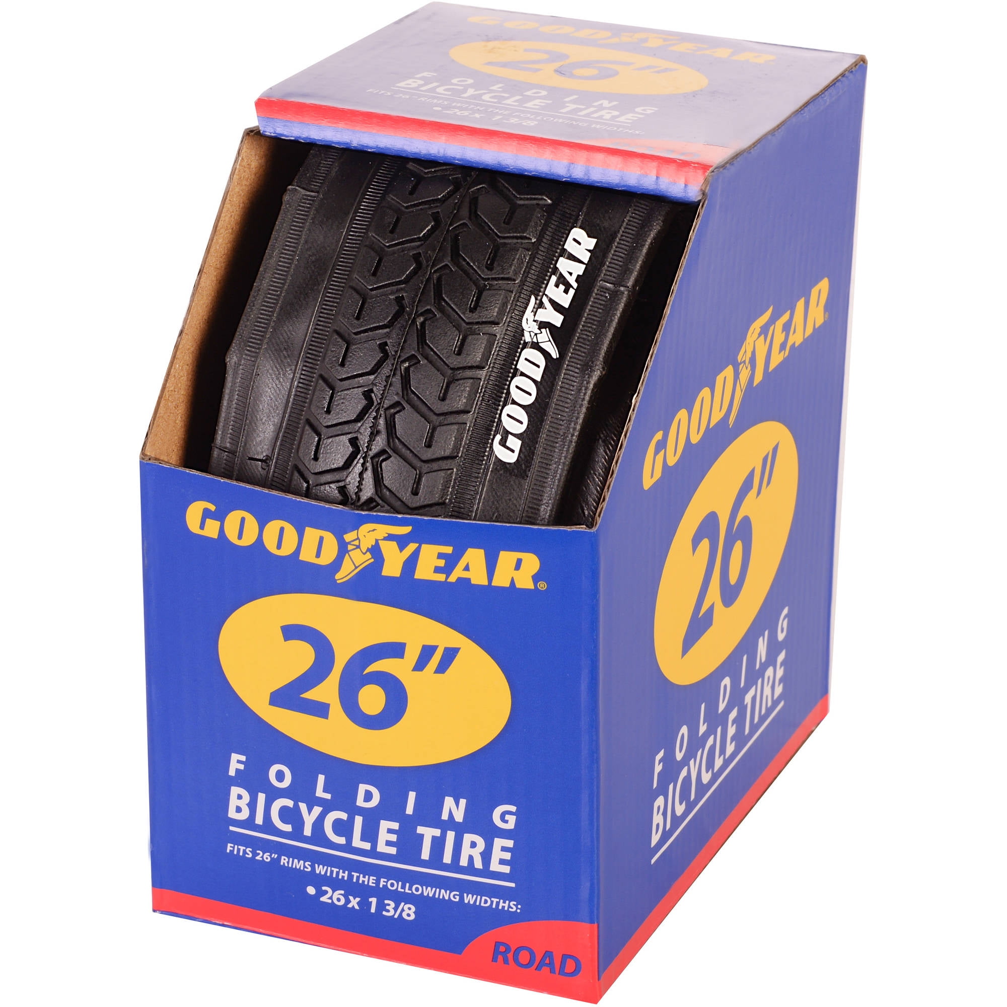 26x1-3/8 Black Whitewall Bicycle Road Bike Tires 2xTires 