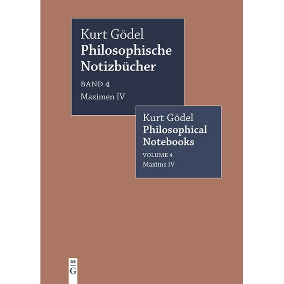 Philosophische Notizbücher / Philosophic Maximen IV / Maxims IV, Book 4, (Paperback)