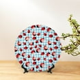 thumbnail image 6 of Wukai Flowers and Lady Bugs Print Decorative Plate for Display,Bone China Decorative Plate, Ceramic Dinner Plate with Stand, Vertical Ceramic Plate-8in, 6 of 6