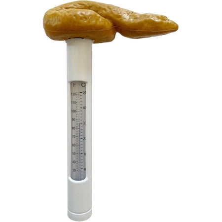 Funny Floating Poop Pool Thermometer - Easy Read Water Temperature Gauge For Pools, Hot Tubs, Aquariums