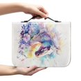 thumbnail image 2 of HELLHERO Floral Dream Horse Bible Cover for Study Church, Zippered Bible Covers PU Leather Protective Bible Carrying Case, 2 of 12