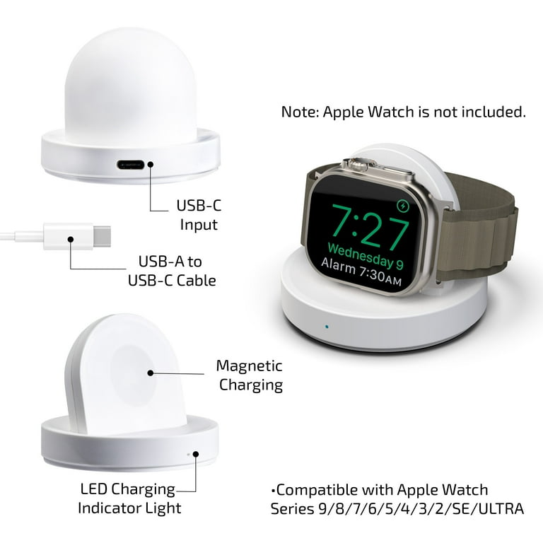 Merkury Innovations Apple Watch Charging Dock for Series 2-10, SE