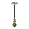 thumbnail image 1 of Jesco Lighting KIT-PD465GPAN-G25180 1-Light LED Mini Pendant in Graphite with Antique Nickel Accent, 1 of 1