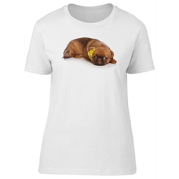 Cute Griffon Dog Puppy T-Shirt Women -Image by Shutterstock, Female x-Large