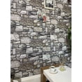 thumbnail image 2 of Dundee Deco 3D Wall Panels - Cladding, Taupe Grey Stone Look Wall Paneling, Styrofoam Facing for Interior and Exterior Applications, DIY, Set of 10, Covers 54 sq ft, 2 of 10