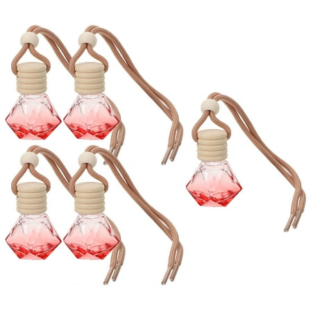 MLINS  5 Pcs Car Aromatherapy Diffuser for Cars Hanging Travel Red