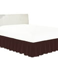 thumbnail image 1 of 100% Egyptian Cotton 1 PCs Wrap Around Bed Skirt 15 inches (Wine,Cal-King), 1 of 5