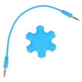thumbnail image 2 of Shisuyan Hexangular Headphone Jack Splitter 5 Way 6 Port Female Audio Connector Adapter for Phone Music Player PC, 2 of 9
