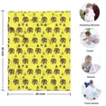 thumbnail image 4 of Yellow Bigfoot and Tree Pattern Blanket,Comfortable Soft Flannel Throw Blanket,All Season,Warm Lightweight Blankets for Sofa Bed Couch Living Room Chair,30"x40", 4 of 4