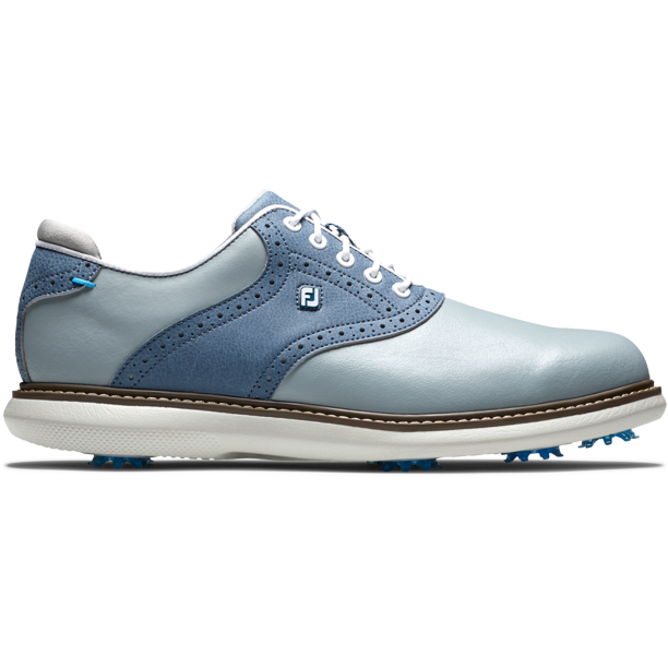 FootJoy Men's Traditions Golf Shoes 57902 Gray/White/Blue 9 Wide