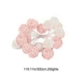 thumbnail image 3 of 300cm LED Rattan Ball String Lights, 20 Lights Safe Cool-Touch, Indoor/Outdoor Decor for Christmas Bedroom Wedding Girl-Style Space,Pink, 3 of 7